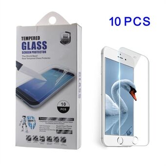 10st / set för iPhone 7  0.3mm mobiltelefon skärmskydd i härdat glas (Arc Edge)
