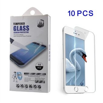 10st / Set 0,3mm Härdat Glas Skärmskydd Skydd för iPhone 8 Plus s (Arc Edge)
