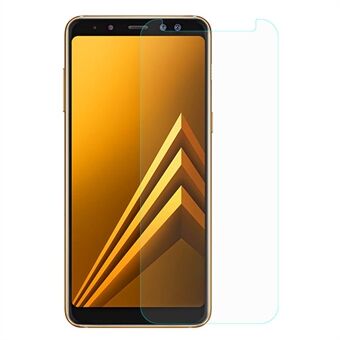 För Samsung Galaxy A8 (2018) 0,3 mm skärmskydd i härdat glas (Arc Edge)
