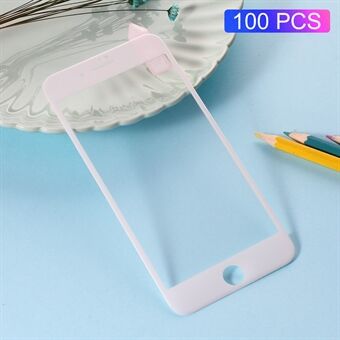 100PCS / Lot RURIHAI 3D krökt kolfiber härdat glas skärmskyddfilm för iPhone 8/7