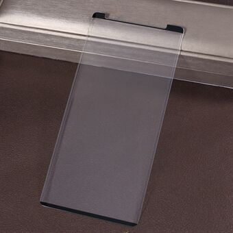 0,26 mm 3D böjd helskärmsfilm för härdat glas för Samsung Galaxy Note 9 (öppnas på toppen)