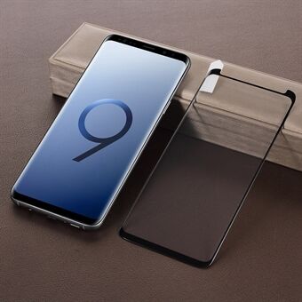 Fullt limhärdat glas helskärmstäckningsskydd (öppnas på toppen) för Samsung Galaxy S9 + SM-G965
