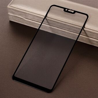 Silketryck Fulltäckande skyddsskydd i härdat glas för Xiaomi Xiaomi Redmi Note 6 Pro Pro - Svart