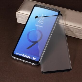 RURIHAI 3D krökt härdat glas skärmskydd film för Samsung Galaxy S9 SM-G960 (fallvänlig)