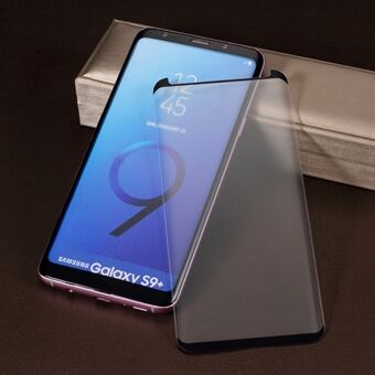RURIHAI för Samsung Galaxy S9 + SM-G965 3D böjt härdat glas skärmskydd (fallvänligt)