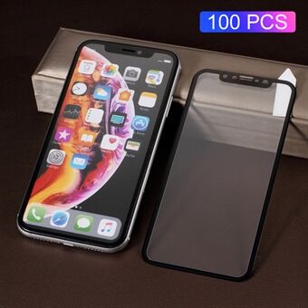 100st / pack RURIHAI 3D kolfiber i full storlek härdat glasskydd [anti-explosion] för iPhone XR 