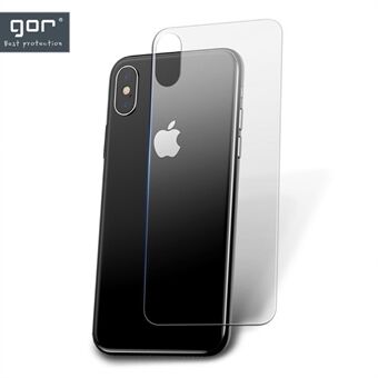 GOR för iPhone XS Max  2,5D ryggskydd i härdat glas [explosionsfri]