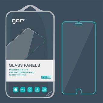 GOR Anti-reflex Härdat glas skärmskyddsfilm 0,2 mm bågkanter för iPhone 8/7 s