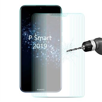 10 STK ENKAY 0,26 mm 9H 2,5D Arc Edge Explosionssäkra skärmskyddsfilmer i härdat glas för Huawei Huawei Honor 10 Lite / P Smart (2019)