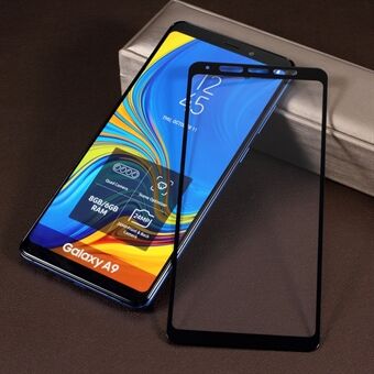 9D Härdat glas i full storlek skärmskydd Anti-explosion för Samsung Galaxy A9 (2018) / A9 Star Pro / A9s