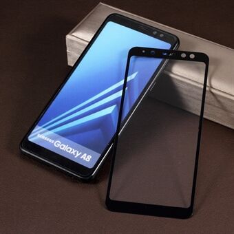 9D Helt skärmskydd i härdat glas för Samsung Galaxy A8 (2018)