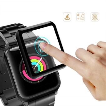 3D böjd helskärmshärdat skärmskydd för Apple Watch Series 4 40mm - 2 st