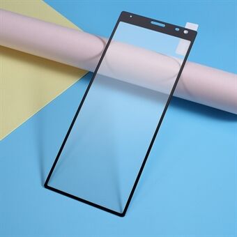 Full Size Silk Printing Tempered Glass Screen Protector Film (Full Glue) for Sony Xperia 10 Plus