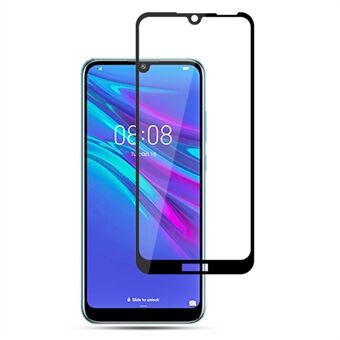 AMORUS hellim sidentryckande helskärmsskydd i härdat glas för Huawei Y6s (2019)/Y6 (2019, utan fingeravtryckssensor)/Honor 8A