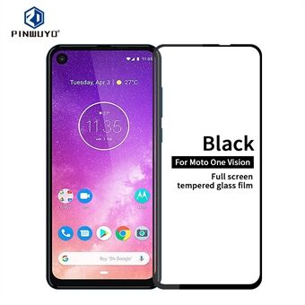 PINWUYO Full Screen Tempered Glass Protector Film Anti-explosion for Motorola One Vision / P50