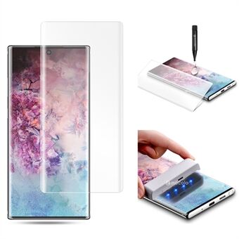 MOCOLO for Samsung Galaxy Note 10 / Note 10 5G 3D Curved [UV Light Irradiation] Full Cover Tempered Glass Screen Protector UV Film