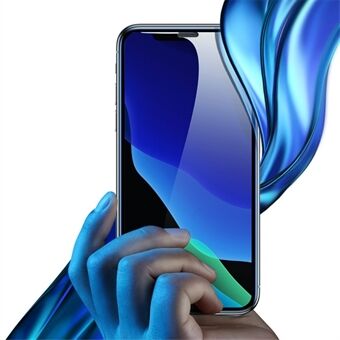 BASEUS för iPhone 11 Pro Max  (2019) / XS Max 0,3 mm Anti-blue-ray helskärm Böjt härdat glas skärmskärmar [2 st / förpackning] - Svart