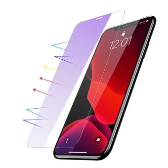 BASEUS 2 PCS 0.15mm Secondary Hardening Full-glass Anti-bluelight Tempered Glass Film+Installation Tool for iPhone 11  (2019) / XR 6.1" (2018)