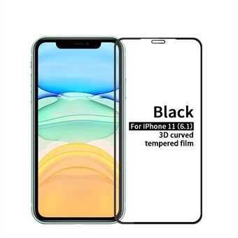 PINWUYO 3D Curved 9H Hardness Tempered Glass Screen Protector for Apple iPhone 11/XR 