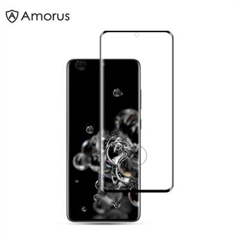 AMORUS for Samsung Galaxy S20 Ultra [3D Curved Full Cover] Tempered Glass Screen Protector Film