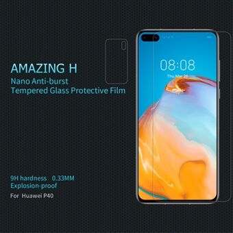 NILLKIN 9H 0.33mm Anti-explosion Film Tempered Glass Protector for Huawei P40