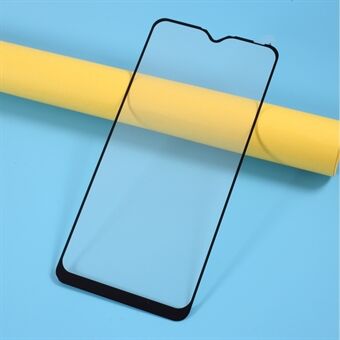 Silk Print Full Size Full Glue Tempered Glass Screen Protector for OPPO A12