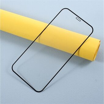 9D Full Covering Film for iPhone 12/12 Pro Anti-fingerprint Tempered Glass Screen Protector [Side Glue]