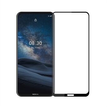 PINWUYO Anti-fingerprint Anti-explosion Full Coverage Tempered Glass Screen Protector [Full Glue] for Nokia 8.3 5G
