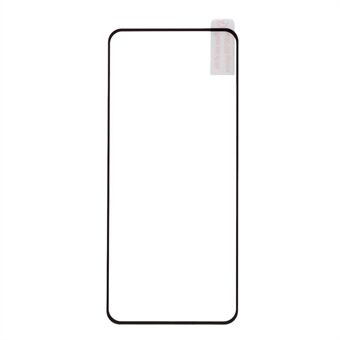 For OnePlus Nord N100 Full Coverage Silk Printing Tempered Glass Shield (Full Glue)