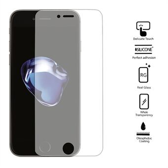 Anti-peep Sekretess Härdat glas skärmskydd 0,3 mm Arc Edge för iPhone 8/7 4.7