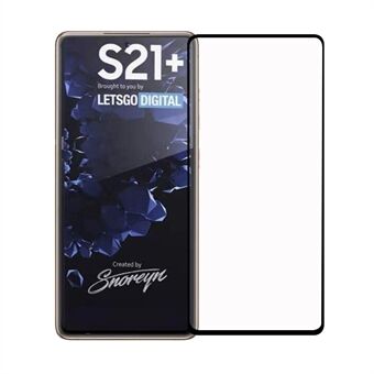 För Samsung Galaxy S21 + 5G Full Glue Full Cover Skärmskydd i härdat glas med svarta kanter