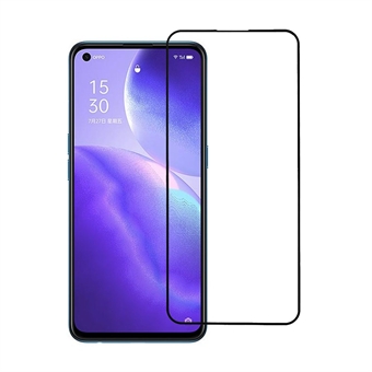 Full Coverage Silk Printing Tempered Glass Screen Protective Film [Full Glue] for Oppo Reno5 5G