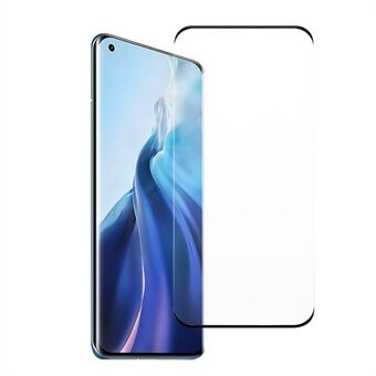 3D Curved Tempered Glass Film Screen Protector for Xiaomi Mi 11 Pro [Side Glue] [Full Coverage]