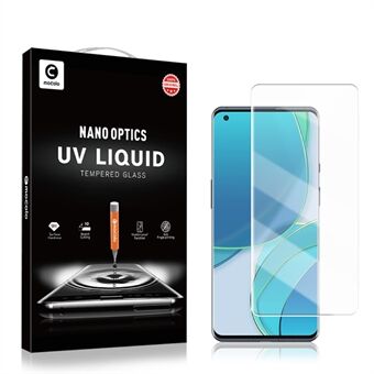 MOCOLO Ultra Clear Full Coverage 3D Curved Screen Design UV Liquid Tempered Glass Screen Protector for OnePlus 9 Pro