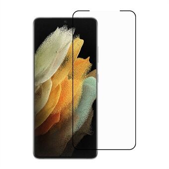 RURIHAI 3D Curved Full Glue Tempered Glass Full Screen Protector Film [Fingerprint Recognition] for Samsung Galaxy S21 Ultra 5G