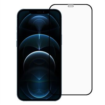 Antistatisk silketryck skärmskydd härdat glasfilm 9H full täckande limskydd för iPhone 12 Pro Max 