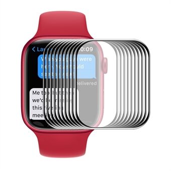 ENKAY 3D Curved helskärmsskyddat härdat glas för Apple Watch Series 7 41 mm - 10 st