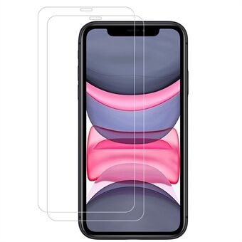 AMORUS 2st / Set Full Glue HD Clear Anti- Scratch Skärmskydd i härdat glas för iPhone 11 Pro Max 