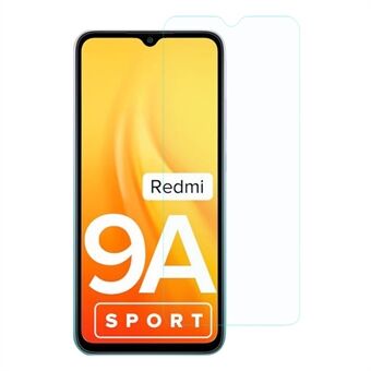 0,3 mm Arc Edge Explosionssäkert härdat glas vattentätt anti- Scratch skärmskyddsfilm för Xiaomi Redmi 9A Sport