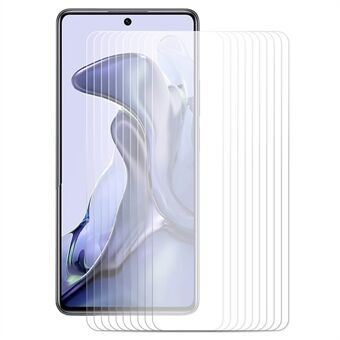ENKAY 10 st / set 0,26 mm 2,5D bågkanter 9H Sprängningsbeständig HD-skärmskydd i härdat glas för Xiaomi 11T / 11T Pro