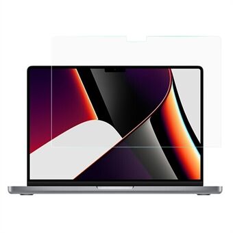 Helskärm Hellim 9H Anti- Scratch HD Klara raka kanter Härdat glasfilm för Macbook Pro 14 tum