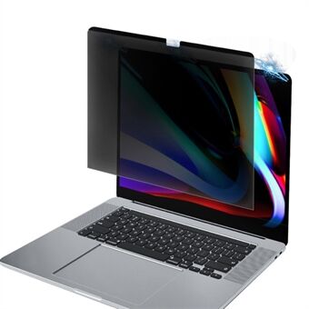 Magnetisk integritetsskydd Anti-peep härdat glasfilm Laptop skärmskydd för MacBook Pro 16 tum (2019) A2141