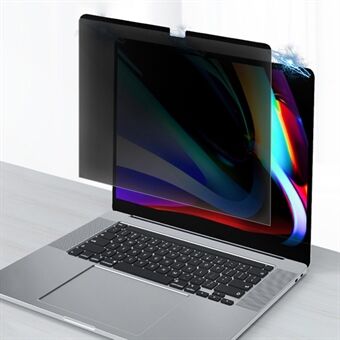 För MacBook Pro 13 tum (2016) / (2017) / (2018) / (2019 /) / (2020) / MacBook Air 13,3 tum (2018) / (2020) Avtagbar magnetisk anti-kikfilm Skärmskydd i härdat glas Anti- Scratch Bubbelfri installation