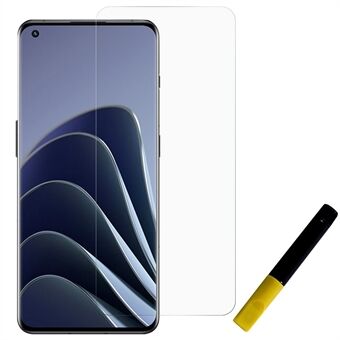 För OnePlus 9 Pro/10 Pro Full täckning UV-vätskeböjd Anti-Explosion skärmfilmsskydd i härdat glas