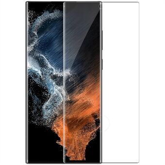 NILLKIN 3D CP + MAX För Samsung Galaxy S22 Ultra 5G Anti-Explosion 9H Hårdhet Full täckning Härdat glasfilm AGC Glas skärmskydd