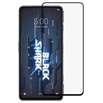 För Xiaomi Black Shark 5 Pro Anti-explosion Full täckning Skärmfilm av härdat glas Klart Hellim Silk Utskrift Telefon Skärmskydd