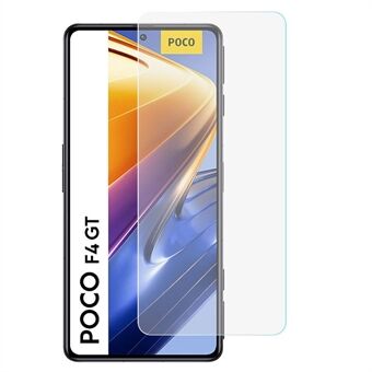 HD Clear Screen Film för Xiaomi Poco F4 GT, 0,3 mm Arc Edges Sensitive Touch Ultratunnt skärmskydd i härdat glas