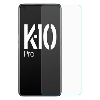 Ultratunt skärmskydd för Oppo K10 Pro 5G, stark hårdhet Anti- Scratch 0,3 mm bågkanter HD Klart härdat glas skärmfilm