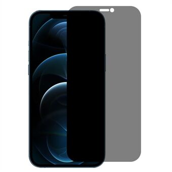 RURIHAI för iPhone 12/12 Pro  Anti- Spy AGC härdat glasfilm Klar Anti-Fingerprint Full Glue 2,5D Privacy Screen Protector