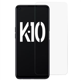För Oppo K10 Pro 5G 2.5D Arc Edges Screen Film High Aluminium-silikon Glas High Transparency 9H Screen Protector